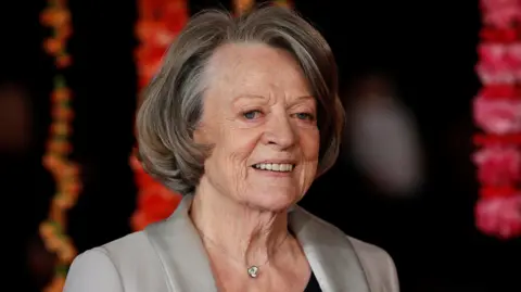 Reuters Maggie Smith on the red carpet 