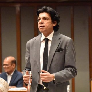 senator faisal vawda speaking during a senate session on tuesday photo facebook senate