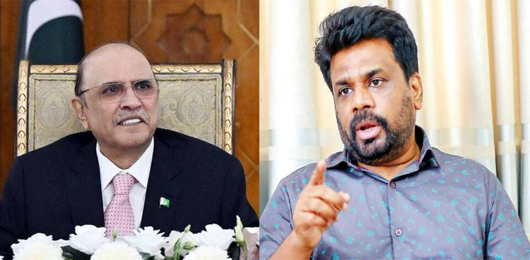 President Zardari felicitates Sri Lankan President-elect on victory