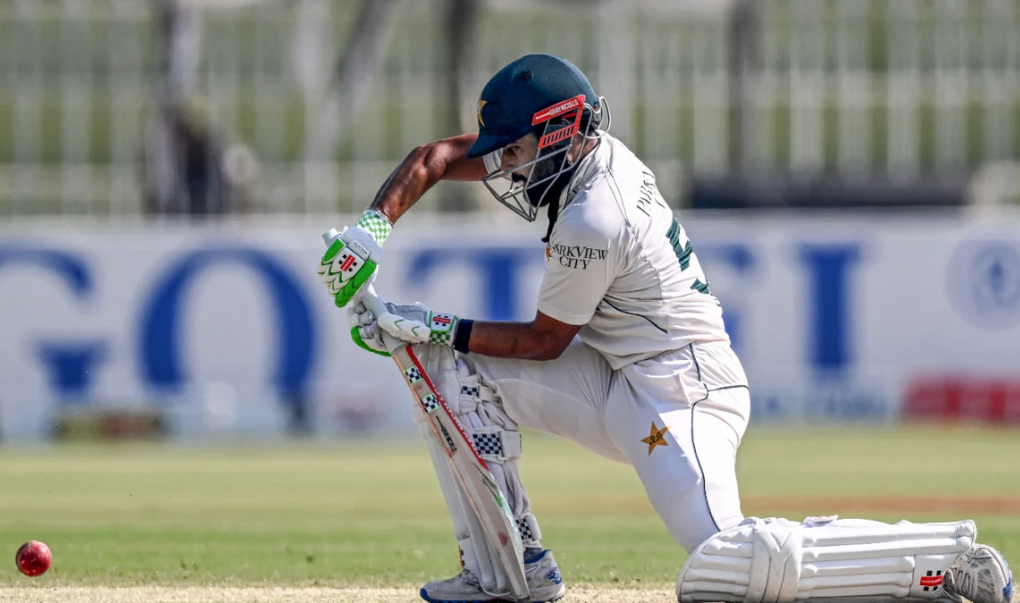 Saud Shakeel nears century as Pakistan lose four before lunch