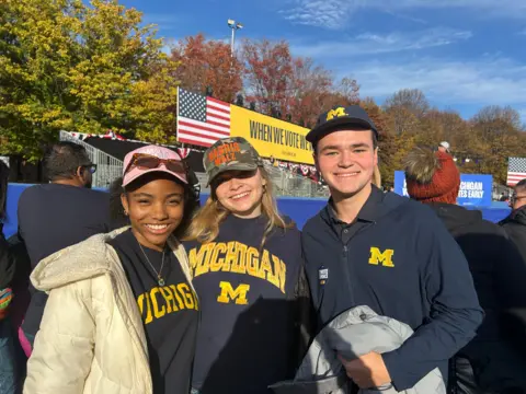   Hannah Brocks, Alannah Hjelm, and Luke Meijer