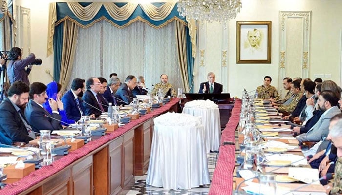 Prime Minister Shehbaz chairs Apex Committee meeting on November 19, 2024. — Radio Pakistan