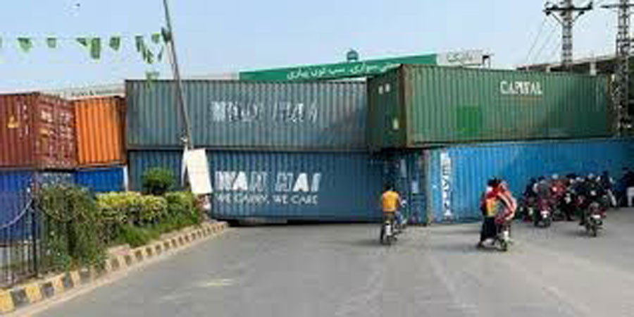 Transport council miffed at 'seizure' of containers amid PTI's protest