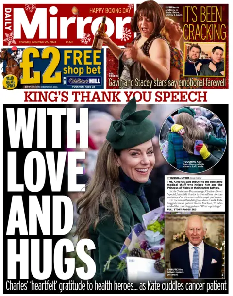 Daily Mirror: With love and hugs