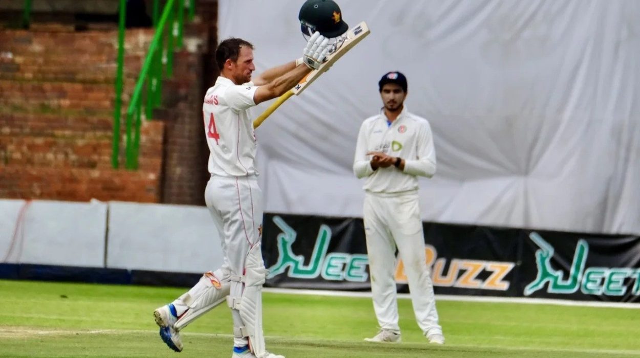 veteran middle order batter sean williams smashed 154 against afghanistan