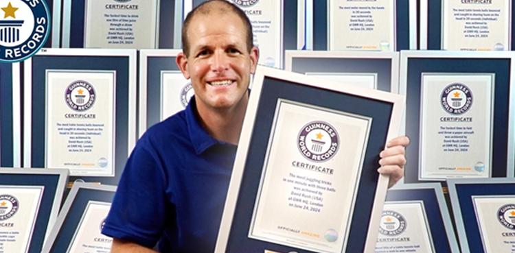 Guinness World Records - David Rush Sets New Milestones in 2024