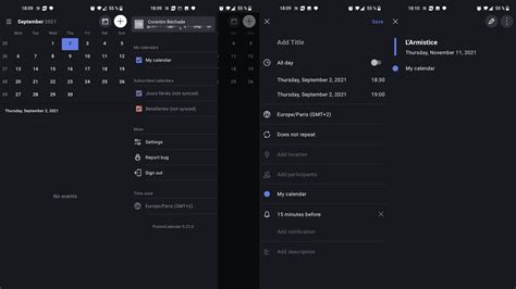 Proton Calendar Download for