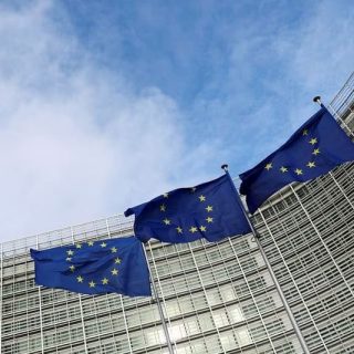 european union flags fly outside the european commission in brussels belgium november 8 2023 photo reuters