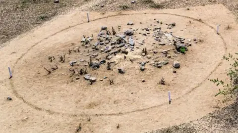 Department of Archaeology/Tamil Nadu ILADULADAMPARA: Aerial View of Iron Age Graves