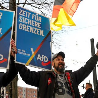 Germans start voting, polls suggest shift to right