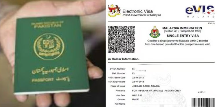 Malaysia visa from Pakistan, fee update for February 2025