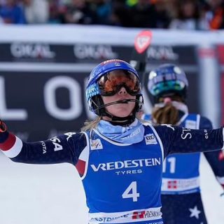 Mikaela Shiffrin gets historic 100th World Cup race win