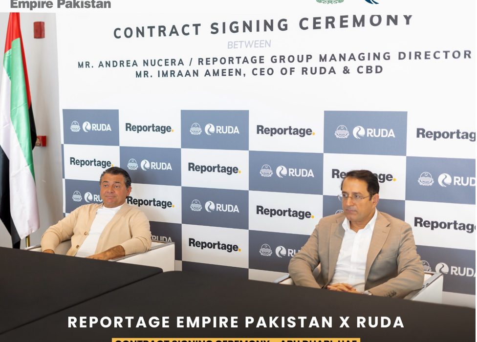 Mr. Andrea Nucera, Managing Director of Reportage Group, Sign Landmark AED 1 Billion Agreement with RUDA in Abu Dhabi to Transform Pakistan’s Real Estate Landscape