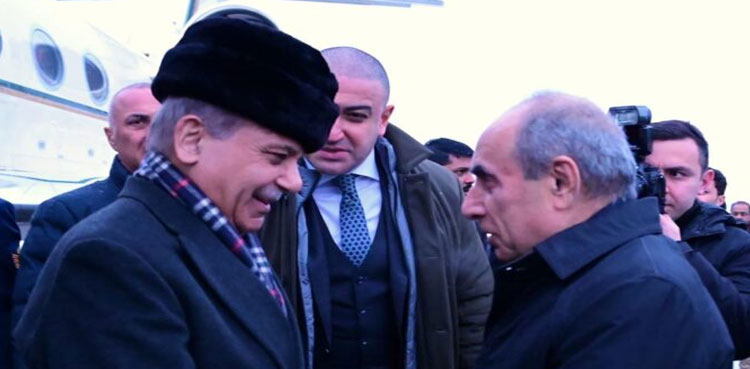 PM Shehbaz reaches Azerbaijan for two-day official visit