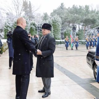 president of azerbaijan ilham aliyev receives pm shehbaz sharif in baku photo nni