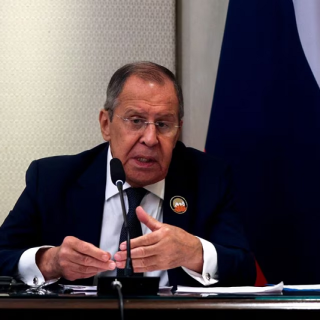 russian foreign minister sergei lavrov speaks at a press conference during the g20 summit in new delhi india september 10 2023 photo reuters