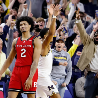 rutgers vs michigan 82 84 burnett s buzzer beater breaks rutgers hearts