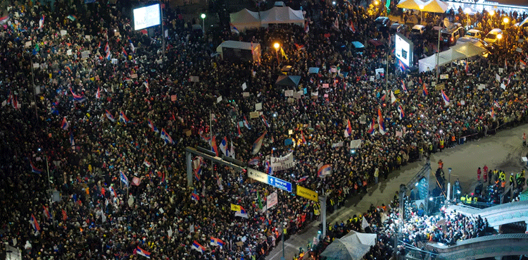 Thousands rally in Serbia as anger over corruption swells