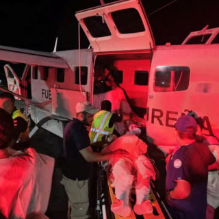 rescue teams work on rescuing victims of a plane crash near the international airport of roatan in roatan island in this pictured obtained in march 17 2025 photo armed forces of honduras reuters