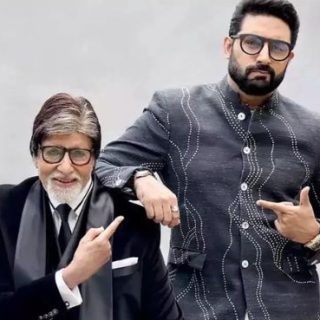 Abhishek Bachchan-Amitabh Bachchan wearing two watches