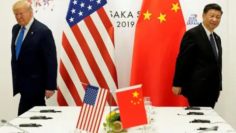 Reuters A 2019 photo of President Donald Trump at a bilateral meeting with China's President Xi Jinping