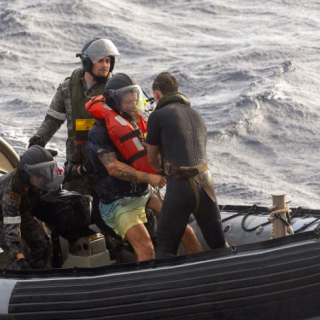 mockus activated his emergency beacon after encountering 50 mph winds and rough seas photo afp