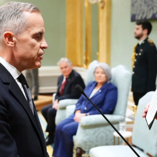 carney was sworn in after trudeau stepped down earlier friday after nearly a decade in power photo ap