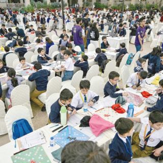 students compete in an inter school scrabble championship organised by the pakistan scrabble association at bvs parsi school in karachi photo afp