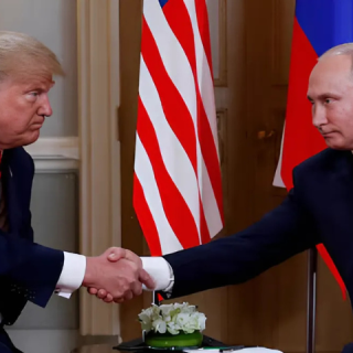 photo us president donald trump and russian president vladimir putin shake hands during their meeting in helsinki finland on july 16 2018