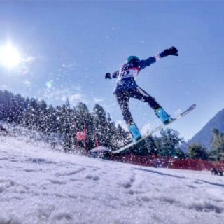 snowboarding skills on display at the malam jabba ski resort in swat photo express